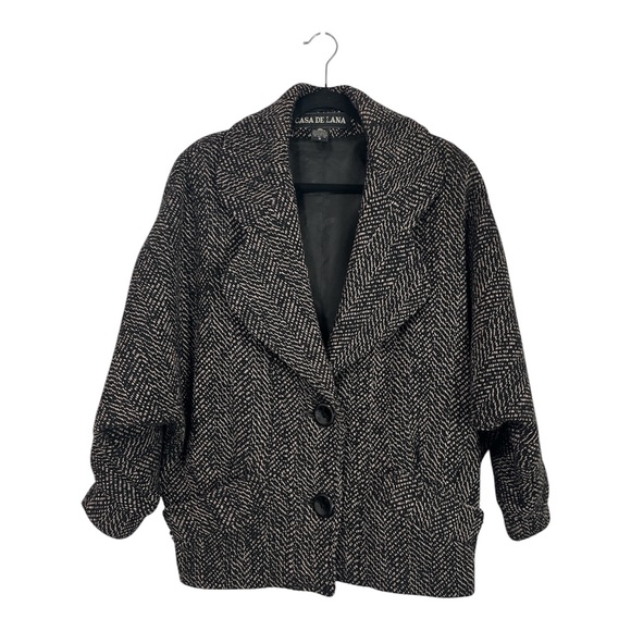 Vintage Casa De Lana Women's 100% Wool Jacket size 8 - Picture 2 of 8